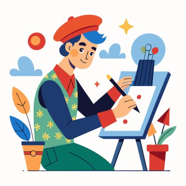 Sanatçı el yapımı, el yapımı, el yapımı ve organik işler İlham Verici Vektörü