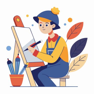 Sanatçı el yapımı, el yapımı, el yapımı ve organik işler İlham Verici Vektörü