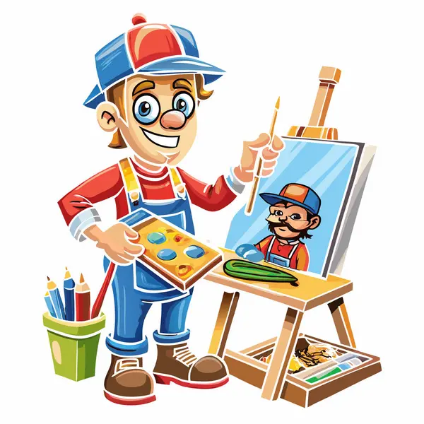 Sanatçı el yapımı, el yapımı, el yapımı ve organik işler İlham Verici Vektörü