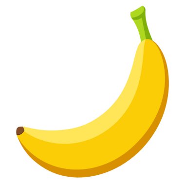 Beyaz arkaplanda muz meyvesi