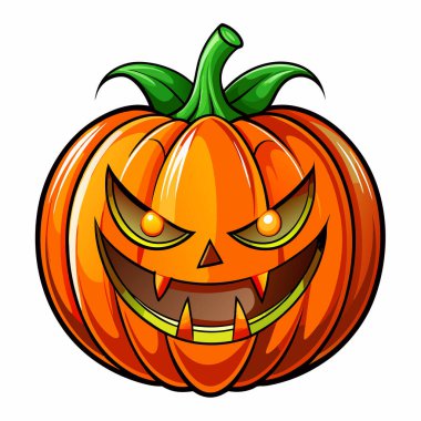 Cadılar Bayramı Balkabağı Hayalet Çizimi Dolunay Gecesi