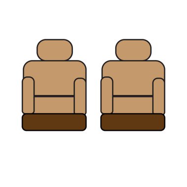 Simge koltuğu çift kişilik oturma odası. Ev dekorasyonu aksesuarları.