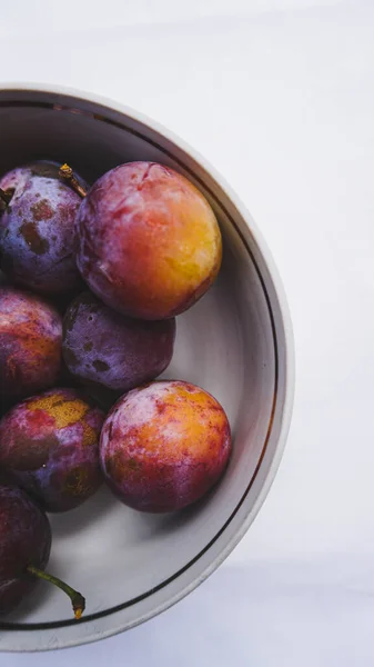 plums. healthy food. selective focus.