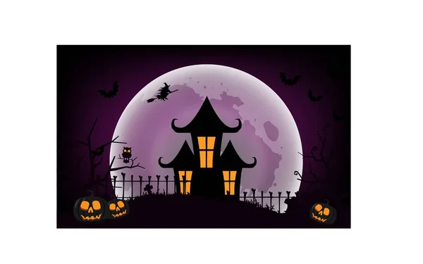 Mesh Dark Background Halloween Celebration — Stock Vector
