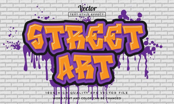 Текстовый эффект граффити