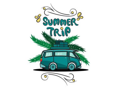 Retro yaz tişörtleri tasarımı