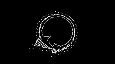 Siyah arkaplanda ses dalgası spektrumu. ses efekti eşitleyici, UHD Biçimleri, 4K 30 çerçeve oranı