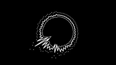 Siyah arkaplanda ses dalgası spektrumu. ses efekti eşitleyici, UHD Biçimleri, 4K 30 çerçeve oranı