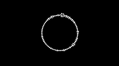 Siyah arkaplanda ses dalgası spektrumu. ses efekti eşitleyici, UHD Biçimleri, 4K 30 çerçeve oranı