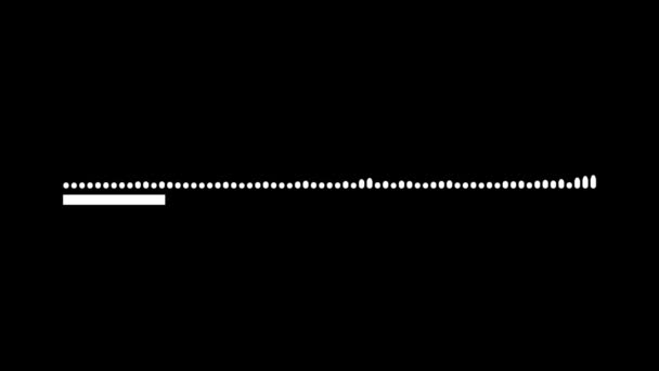 ブラック バックグラウンドでのオーディオ ウェーブ オーディオ スペクトル 効果音音楽イコライザー フォーマットUhd 30フレームレート — ストック動画