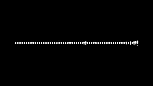 Audiospectrum Zwarte Achtergrond Geluidseffecten Muziek Equalizer Formats Uhd Frame Rate — Stockvideo