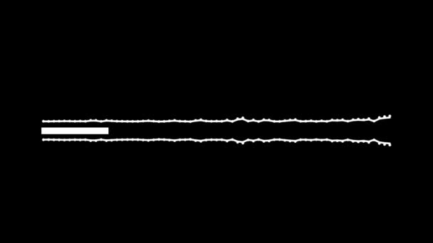 Audio Wave Audio Spectrum Black Background Sound Effect Music Equalizer — Stock Video