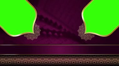 animasyon İslami arka plan, Müslüman camisi, İslami tasarım video duvar kağıdı, 4K yeşil ekran canlandırma