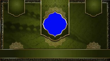 animasyon İslami arka plan, Müslüman camisi, İslami tasarım video duvar kağıdı, 4K yeşil ekran canlandırma