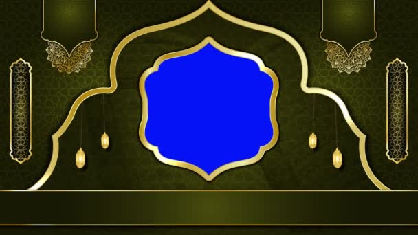 Animated Luxury Islamic Background Μουσουλμανικό Τζαμί Islamic Design Video Wallpaper — Αρχείο Βίντεο