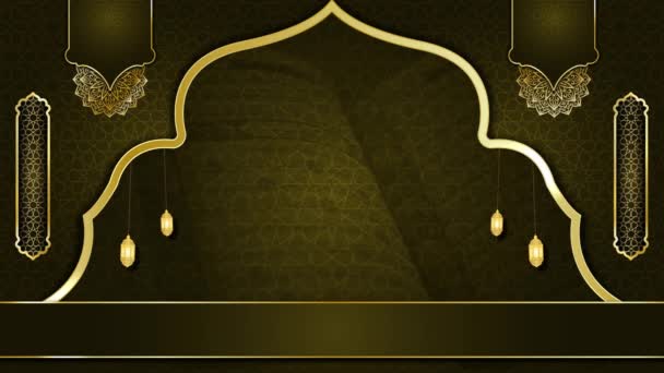 Animated Luxury Islamic Background Μουσουλμανικό Τζαμί Islamic Design Video Wallpaper — Αρχείο Βίντεο
