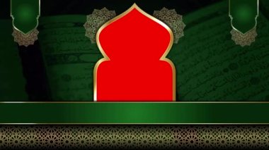 animasyon İslami arka plan, Müslüman camisi, İslami tasarım video duvar kağıdı, 4K yeşil ekran canlandırma