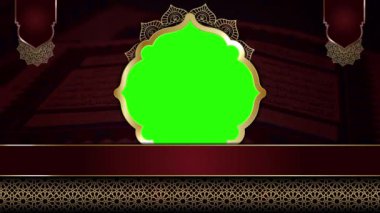 animasyon İslami arka plan, Müslüman camisi, İslami tasarım video duvar kağıdı, 4K yeşil ekran canlandırma