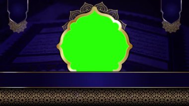 animasyon İslami arka plan, Müslüman camisi, İslami tasarım video duvar kağıdı, 4K yeşil ekran canlandırma