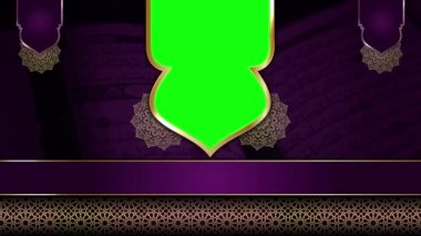 animasyon İslami arka plan, Müslüman camisi, İslami tasarım video duvar kağıdı, 4K yeşil ekran canlandırma