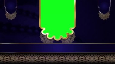 animasyon İslami arka plan, Müslüman camisi, İslami tasarım video duvar kağıdı, 4K yeşil ekran canlandırma