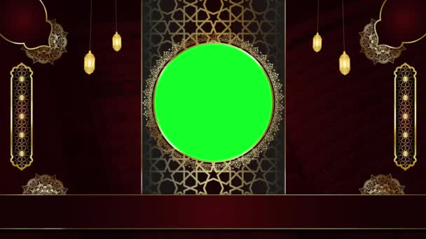 Animované Luxusní Islámské Pozadí Islámský Design Video Šablony Pro Svatý — Stock video