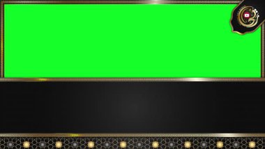 animasyon lüks Arap arkaplanı, Müslüman tasarım video duvar kağıdı, altın mandala süslemesi pürüzsüz, krom yeşil ekran animasyonu