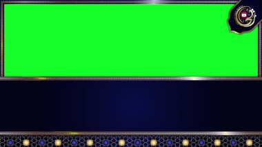 animasyon lüks Arap arkaplanı, Müslüman tasarım video duvar kağıdı, altın mandala süslemesi pürüzsüz, krom yeşil ekran animasyonu