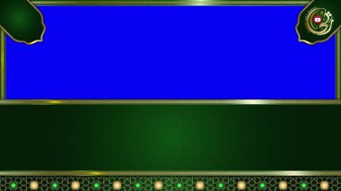 animasyon lüks Arap arkaplanı, Müslüman tasarım video duvar kağıdı, altın mandala süslemesi pürüzsüz, krom yeşil ekran animasyonu