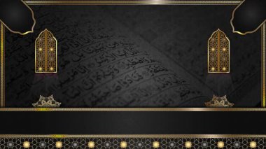 animasyon lüks Arap arkaplanı, Müslüman tasarım video duvar kağıdı, altın mandala süslemesi pürüzsüz, krom yeşil ekran animasyonu