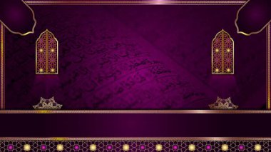 animasyon lüks Arap arkaplanı, Müslüman tasarım video duvar kağıdı, altın mandala süslemesi pürüzsüz, krom yeşil ekran animasyonu