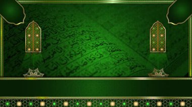 animasyon lüks Arap arkaplanı, Müslüman tasarım video duvar kağıdı, altın mandala süslemesi pürüzsüz, krom yeşil ekran animasyonu