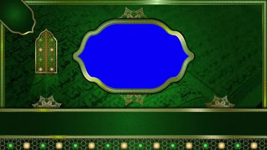 animasyon lüks Arap arkaplanı, Müslüman tasarım video duvar kağıdı, altın mandala süslemesi pürüzsüz, krom yeşil ekran animasyonu