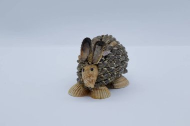 Kosta Rika 'dan deniz kabukları ile el yapımı.