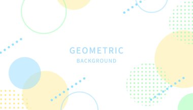 Parlak renkli şirin daire arkaplanı.