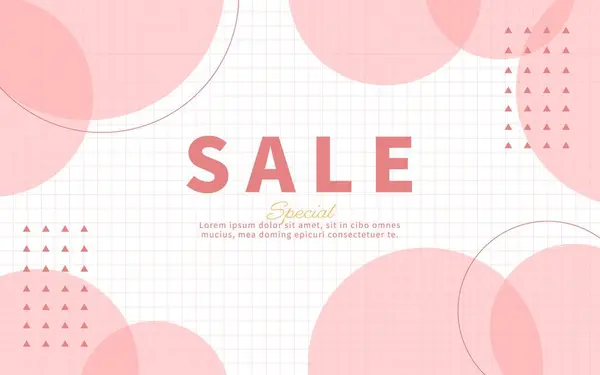 Çizgiler ve dairelerle pembe geometrik arkaplan. 