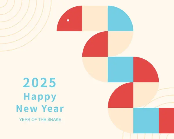 2025 Çin Yeni Yıl Şablonu Yılanlı. 