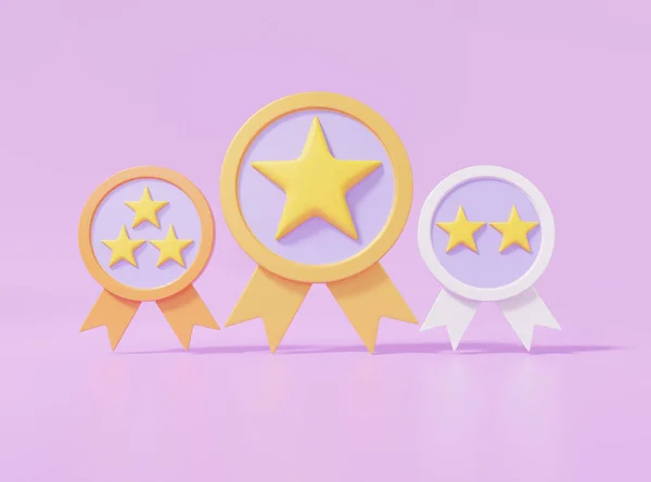 Premium Έννοια Νικητής Ποιότητας Ποιότητα Εγγύηση Εικονίδιο Κορδέλα Αστέρι Και — Φωτογραφία Αρχείου