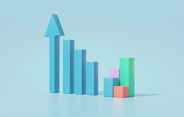 Análise Dados Mínima Estatísticas Crescimento Finanças Gráfico Gráfico Gráfico Negócios — Fotografia de Stock