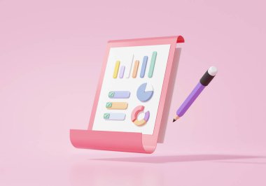 Pano kağıdı yüzen istatistik büyümesi finans eğitimi kavramı. Grafik analizlerinin iş geliştirme için optimizasyonu. dizin dosyaları hesabı. 3d oluşturma