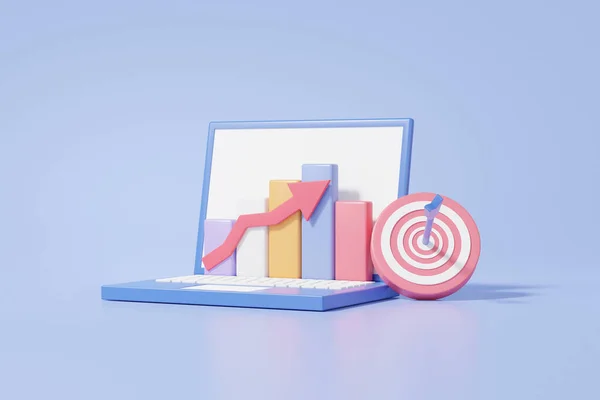 Groei Analytics Optimalisatie Statistieken Financiën Grafiek Onderwijs Investeren Business Groeien — Stockfoto