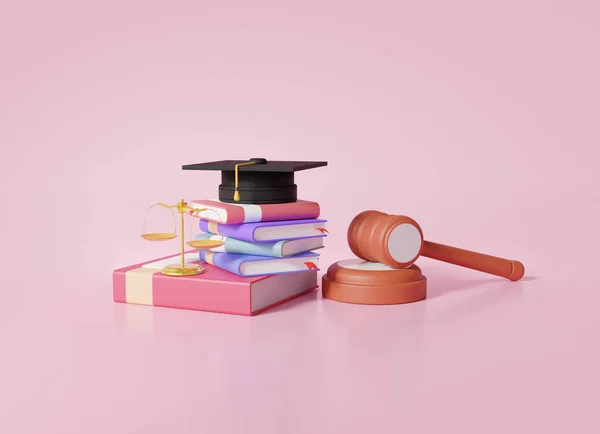 Wyrok Młotkiem Ustawodawstwa Książki Adwokat Uczenia Się Koncepcji Decyzji Edukacyjnych — Zdjęcie stockowe
