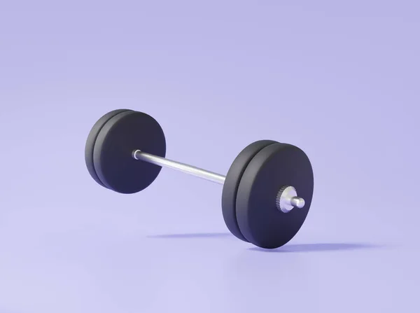 Gezondheidszorg Icoon Gezond Concept Halter Met Fitnessoefening Gereedschap Sportuitrusting Minimale — Stockfoto