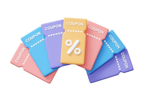 Promotion Sale Percentage Marketing Profitable Online Shopping Concept Voucher Icon — Stock Photo, Image