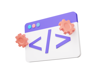 Kodlama dili web sitesi gelişimi yalıtılmış. Yazılım geliştiricisi konsepti. Hata sistemi uyarı sembolü web UI-UX tasarım programı verisi. En az çizgi film tarzı. 3d resimleme