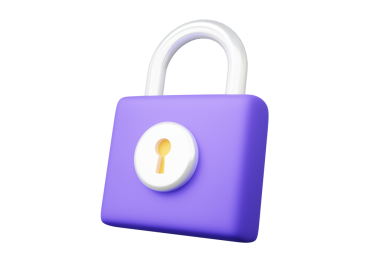 Kilit güvenlik konsepti. İzole edilmiş yüzen asma kilit simgesini aç. Hesap numarası, kimlik parolası kişisel bilgi güvenli ev kapısı. 3d oluşturma