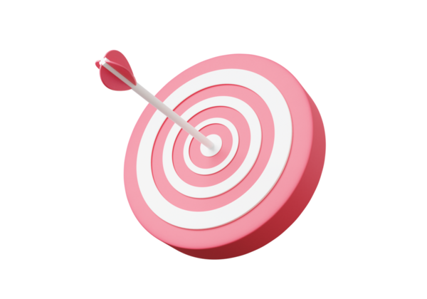 3D pruva, okçu hedef kitle planlama müşteri pazarlama iş finansal büyüme izole arka planda. Yatırım eğitimi konsepti. Başarı vizyon stratejisi. 3d resimleme