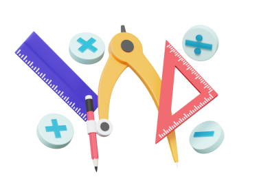 Çocuklar için geometrik pusula üçgen uzunluk cetvel malzemelerini öğrenmek saydam arkaplanda üçgen resim matematiksel kırtasiyesi, çizim, okul, mimar tasarımı oluşturur. 3d resimleme