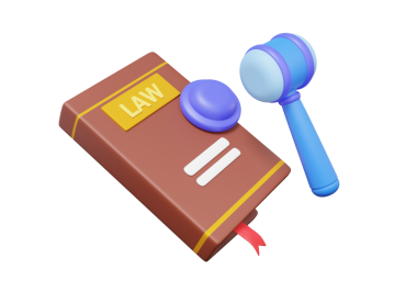 Kitap hukuku avukatı, tecrit edilmiş arka planda eğitim kararları kavramını öğreniyor. Yargı çekici yasa danışmanı renkli, açık arttırma tokmağı, yargıç hakemliği. 3d oluşturma