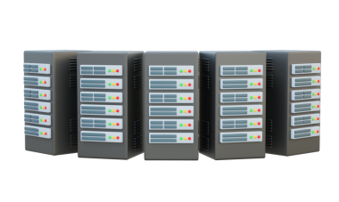 Büyük veri tabanı servis depolama bilgi bağlantı teknolojisi veritabanı internet ağı küresel iletişim, karikatür tarzı. 3d oluşturma
